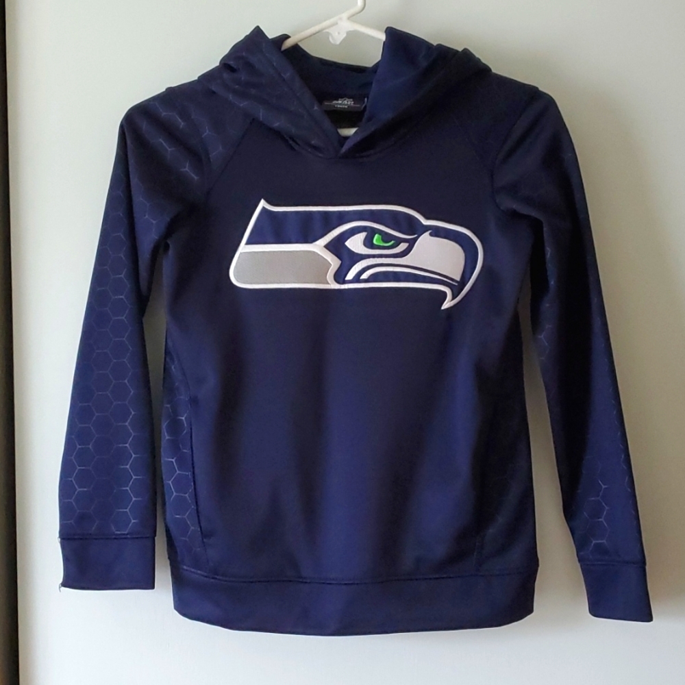 NFL Navy Blue Seahawks Kids Hoodie